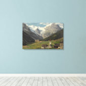 Georg Macco Trafoi Am Ortler Leinwanddruck (Insitu (Holzboden))