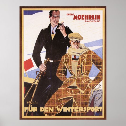 Georg Moehrlin Winter Sports Fashion Clothing Wear Poster (Vorne)