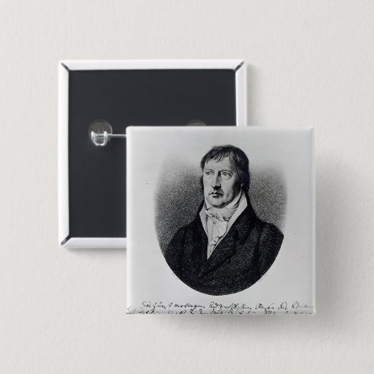 Georg Wilhelm Friedrich Hegel Button (Vorne & Hinten)
