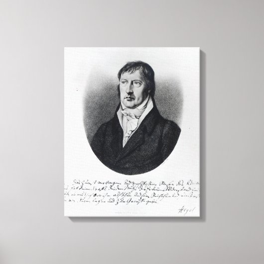 Georg Wilhelm Friedrich Hegel Leinwanddruck (Vorderseite)