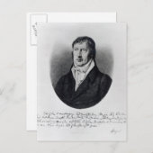 Georg Wilhelm Friedrich Hegel Postkarte (Vorne/Hinten)