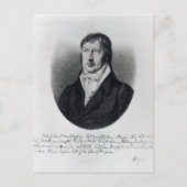 Georg Wilhelm Friedrich Hegel Postkarte (Vorderseite)