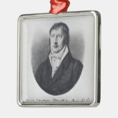 Georg Wilhelm Friedrich Hegel Silbernes Ornament (Links)
