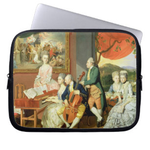 George, 3. Graf Cowper, mit der Familie von Charle Laptopschutzhülle