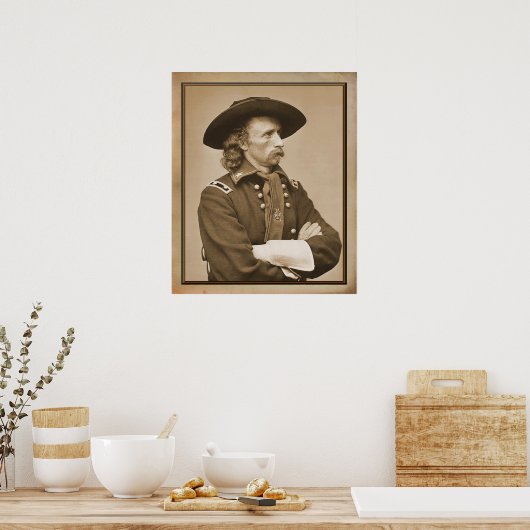 George Armstrong Custer 1876 Foto Poster (Küche)