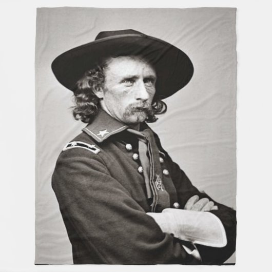 GEORGE ARMSTRONG CUSTER FLEECEDECKE (Vorderseite)