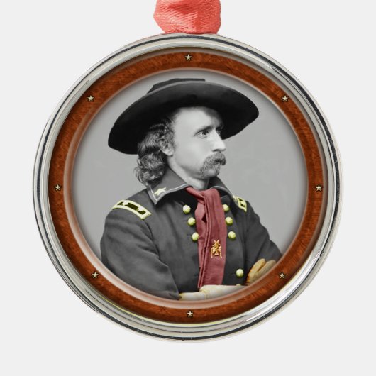 George Armstrong Custer Ornament Aus Metall (Vorne)