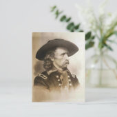 George Armstrong Custer um die 1860er Postkarte (Stehend Vorderseite)