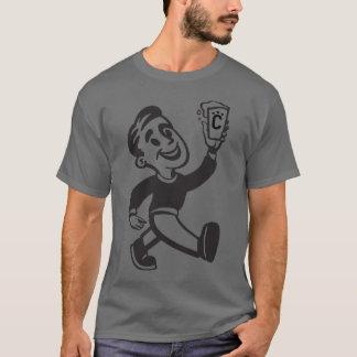 George auf dunkelgrauem T - Shirt