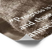 George B Shaw "Change Anything" Poster (Ecke)