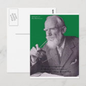 George B Shaw Liebe/Übertreibungen und Karten (Vorne/Hinten)