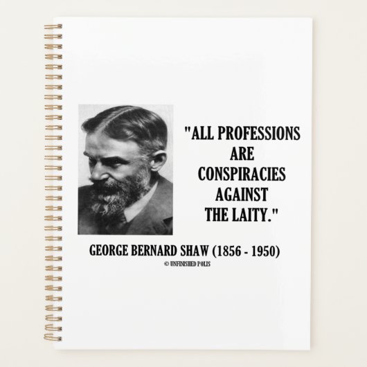 George B. Shaw Professions Conspiracies Laity Planer (Vorderseite)