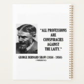 George B. Shaw Professions Conspiracies Laity Planer (Rückseite)