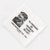 George B. Shaw Professions Conspiracies Laity Serviette (Ecke)