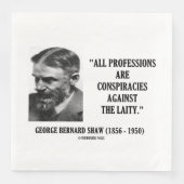 George B. Shaw Professions Conspiracies Laity Serviette (Vorderseite)