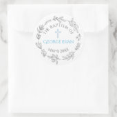 George Baptissticker Runder Aufkleber (Tasche)