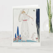 George Barbier, Art Deco Dankeschön Card Dankeskarte (Vorderseite)