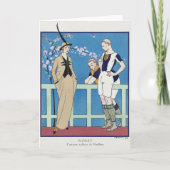 George Barbier, Art Deco Dankeschön Card Dankeskarte (Vorderseite)