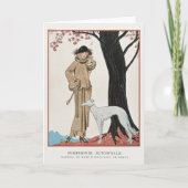 George Barbier, Art Deco Dankeschön Card Dankeskarte (Vorderseite)