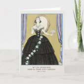 George Barbier, Art Deco Dankeschön Card Dankeskarte (Vorderseite)