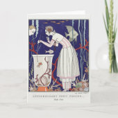 George Barbier, Art Deco Dankeschön Card Dankeskarte (Vorderseite)
