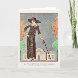 George Barbier, Art Deco Dankeskarten Dankeskarte