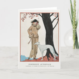George Barbier, Art Deco Dankeskarten Dankeskarte