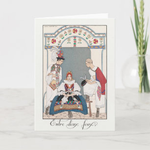 George Barbier, Art Deco Dankeskarten Dankeskarte