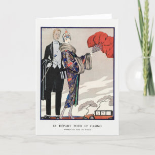 George Barbier, Art Deco Dankeskarten Dankeskarte