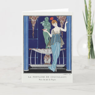George Barbier, Art Deco Dankeskarten Dankeskarte