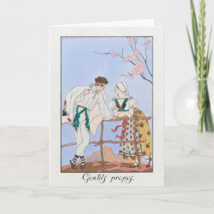 George Barbier, Art Deco Dankeskarten Dankeskarte
