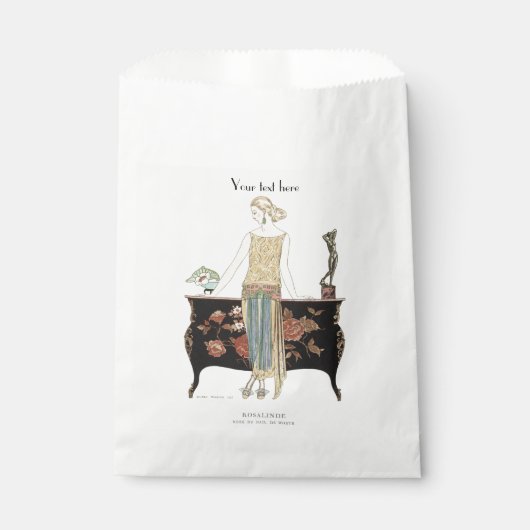 George Barbier Art Deco fashion Geschenktütchen (Vorderseite)