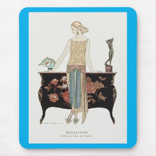 George Barbier Art Deco fashion Mousepad (Vorne)