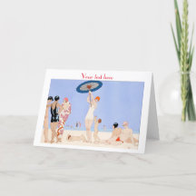 George Barbier Art Deco Fasho Danke der Karte