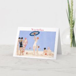 George Barbier Art Deco Fasho Danke der Karte