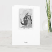 George Barbier Art Deco Fasho Danke der Karte (Rückseite)