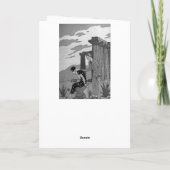 George Barbier Art Deco Fasho Danke der Karte (Rückseite)