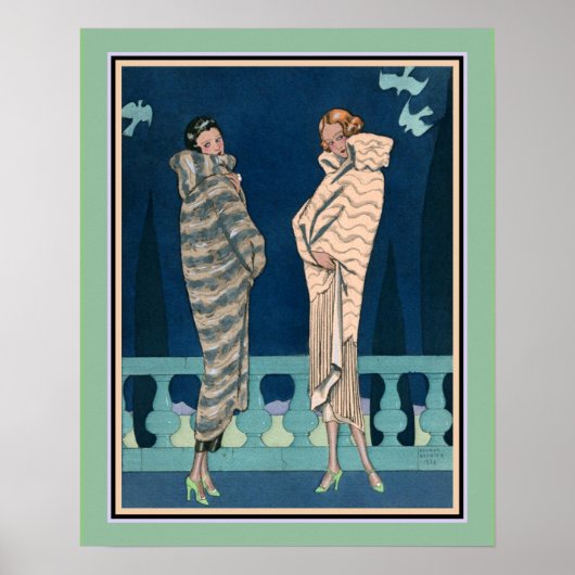 George Barbier Art Deco French Fashion Poster (Vorne)