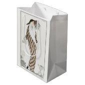 George Barbier, Art Deco Medium Geschenktasche Mittlere Geschenktüte (Rückseite Schrägansicht)