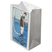 George Barbier, Art Deco Medium Geschenktasche Mittlere Geschenktüte (Rückseite Schrägansicht)