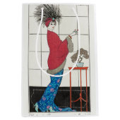 George Barbier, Art Deco Medium Geschenktasche Mittlere Geschenktüte (Vorderseite)