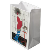 George Barbier, Art Deco Medium Geschenktasche Mittlere Geschenktüte (Rückseite Schrägansicht)