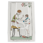 George Barbier, Art Deco Medium Geschenktasche Mittlere Geschenktüte (Rückseite)