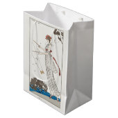 George Barbier, Art Deco Medium Geschenktasche Mittlere Geschenktüte (Vorderseite Schrägansicht)