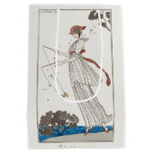 George Barbier, Art Deco Medium Geschenktasche Mittlere Geschenktüte (Rückseite)