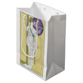 George Barbier, Art Deco Medium Geschenktasche Mittlere Geschenktüte (Vorderseite Schrägansicht)