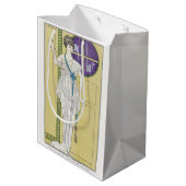 George Barbier, Art Deco Medium Geschenktasche Mittlere Geschenktüte (Rückseite Schrägansicht)