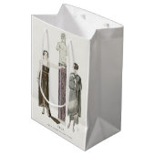 George Barbier, Art Deco Medium Geschenktasche Mittlere Geschenktüte (Vorderseite Schrägansicht)