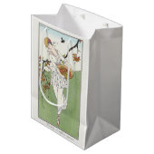 George Barbier, Art Deco Medium Geschenktasche Mittlere Geschenktüte (Vorderseite Schrägansicht)