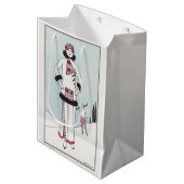 George Barbier, Art Deco Medium Geschenktasche Mittlere Geschenktüte (Vorderseite Schrägansicht)